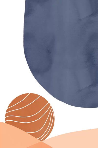 Blue On Sunset by Emanuela Carratoni canvas print