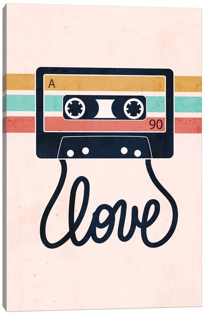 Love Songs Canvas Art Print - Love Typography