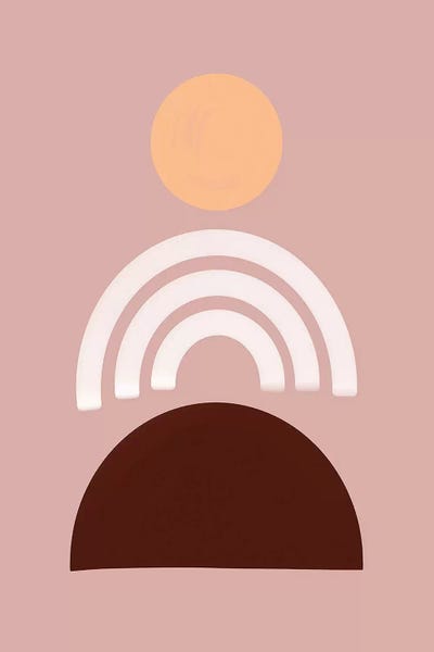 Sunset On Pink by Emanuela Carratoni metal wall art