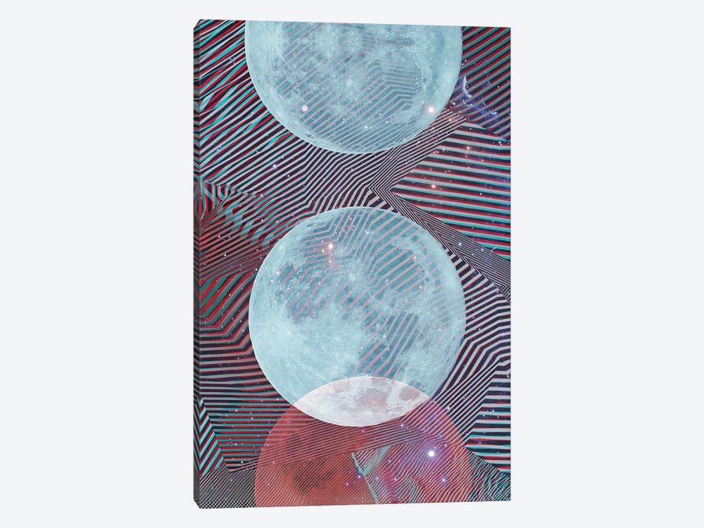Techno Moon by Emanuela Carratoni 1-piece Art Print