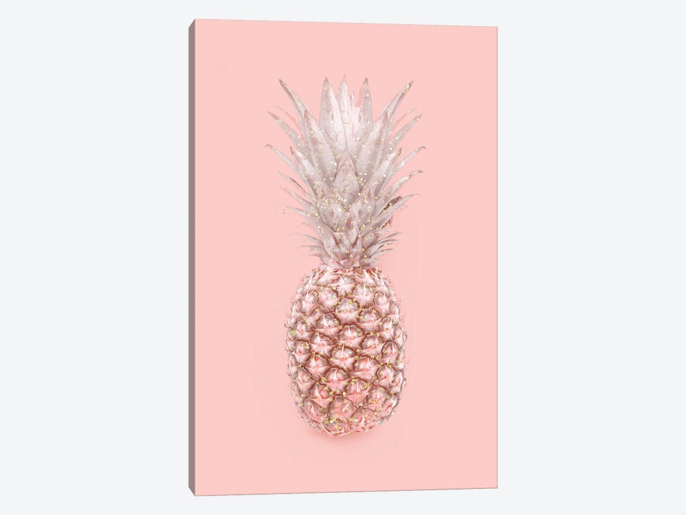 Pineapple On Pink by Emanuela Carratoni 1-piece Art Print