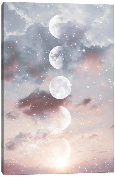 Before The Sunrise Canvas Art Print - Full Moon Art