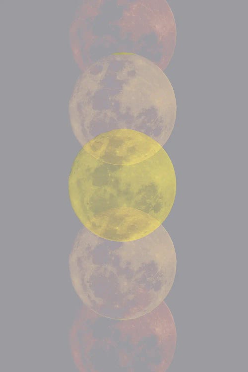 Ultimate Gray And Lighting Moon by Emanuela Carratoni wall art