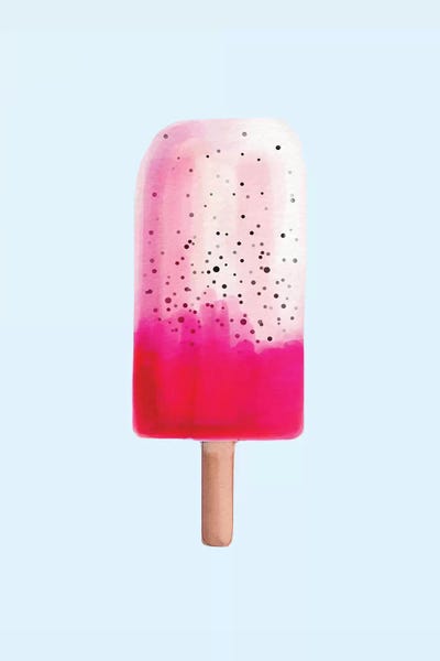 Kids Art Girls: Dragon Fruit Popsicle by Emanuela Carratoni