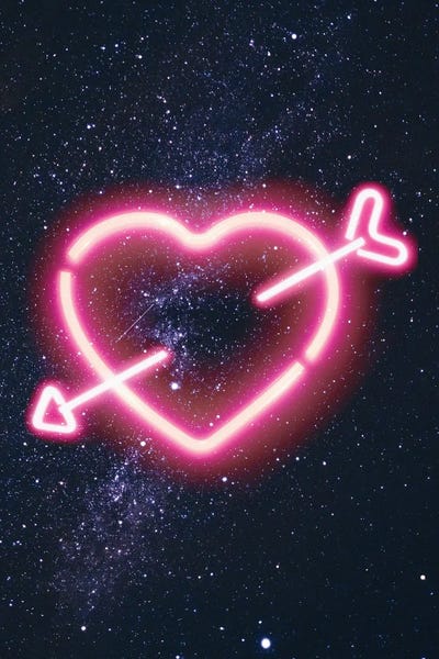 Space Love by Emanuela Carratoni metal wall art