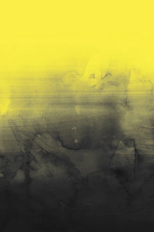 Abstract Yellow And Gray by Emanuela Carratoni wall art