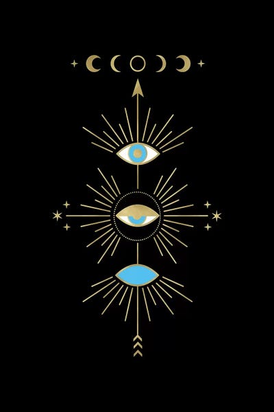 Mysticism: Evil Totem Eye by Emanuela Carratoni