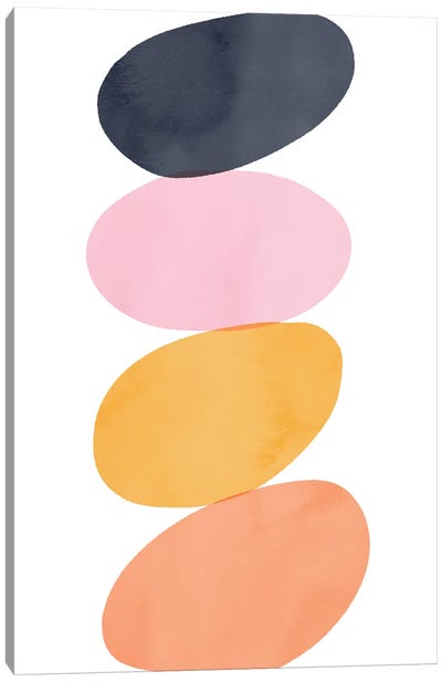 Bold Color Balance Canvas Art Print - Emanuela Carratoni