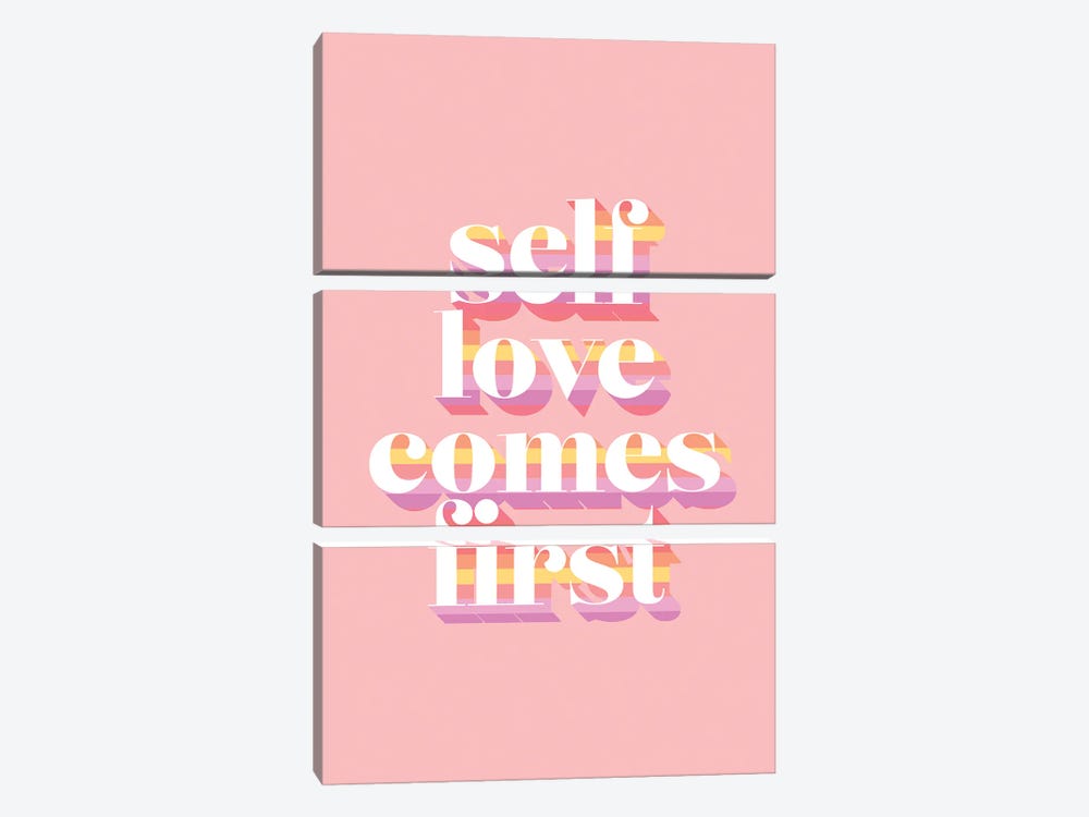 Self Love Comes First by Emanuela Carratoni 3-piece Art Print
