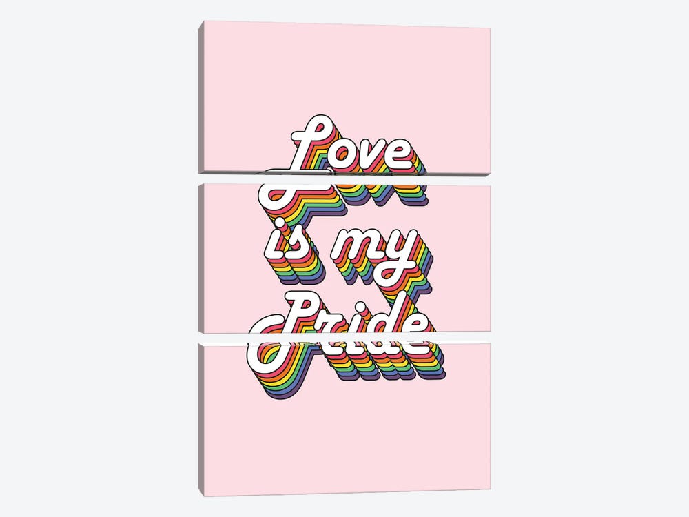 Love Is My Pride by Emanuela Carratoni 3-piece Canvas Print