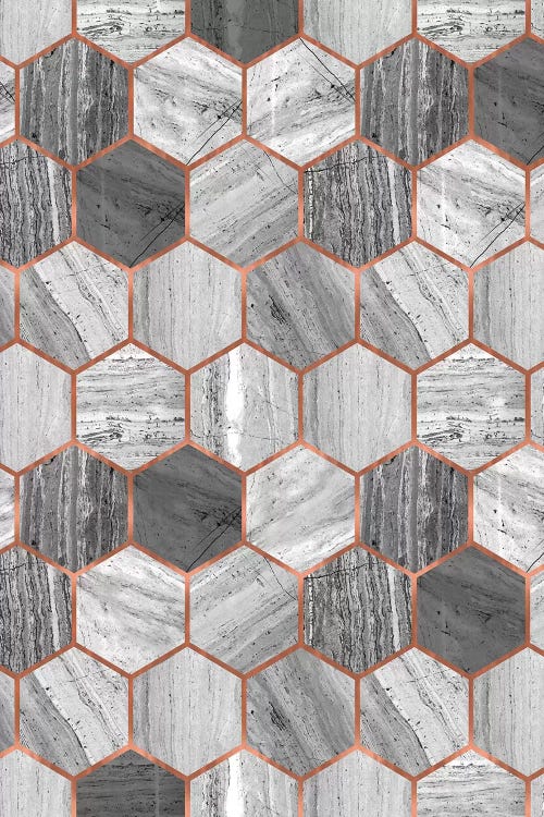 Hexagonal Marble by Emanuela Carratoni wall art