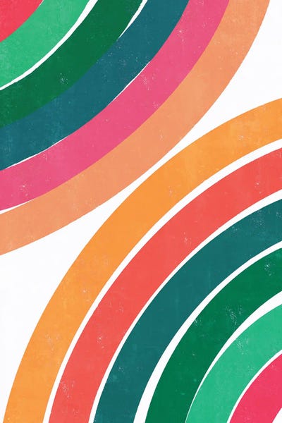 Double Fun Rainbow by Emanuela Carratoni canvas print