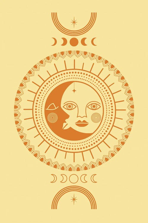 Moon Or Sun by Emanuela Carratoni wall art