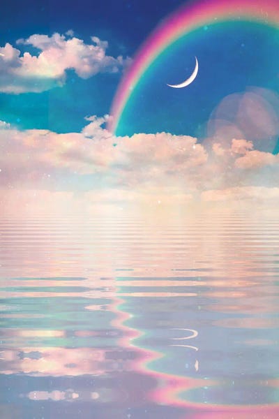 Rainbow Vibes by Emanuela Carratoni framed wall art