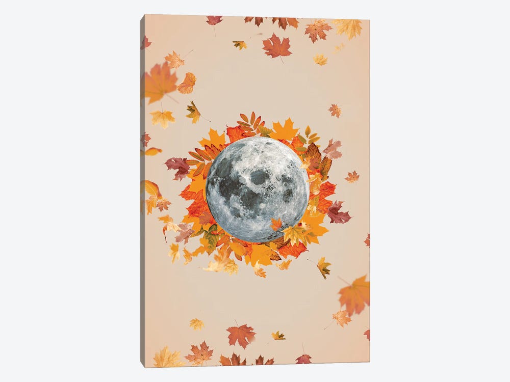 Autumnal Moon Theme by Emanuela Carratoni 1-piece Canvas Art Print
