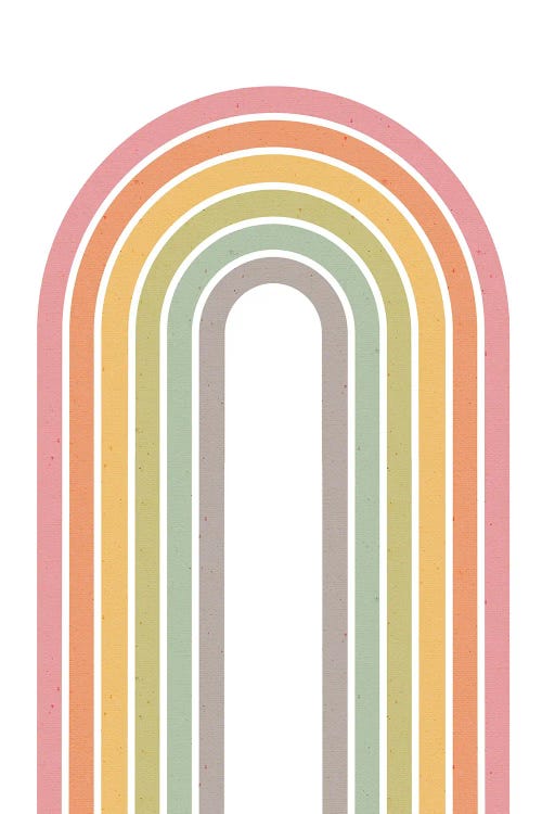 Rainbow On White by Emanuela Carratoni wall art