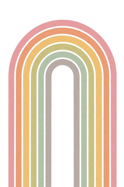 Rainbows: Rainbow On White by Emanuela Carratoni