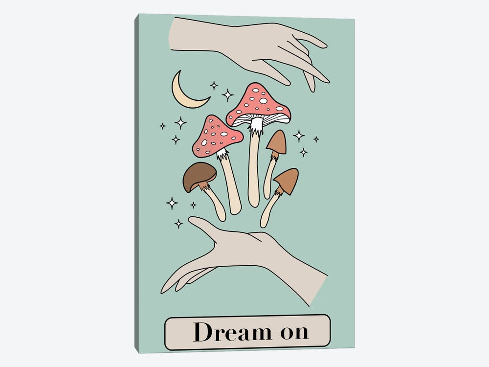 Dream On Card by Emanuela Carratoni 1-piece Canvas Artwork