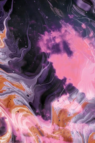 Fluid Bold Colors by Emanuela Carratoni metal wall art