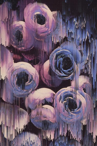 Color Palettes: Floral Glitches by Emanuela Carratoni