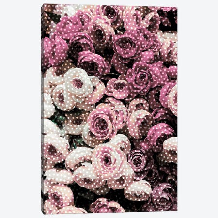Flowers With Polka Dots Canvas Print #CTI33} by Emanuela Carratoni Canvas Art Print