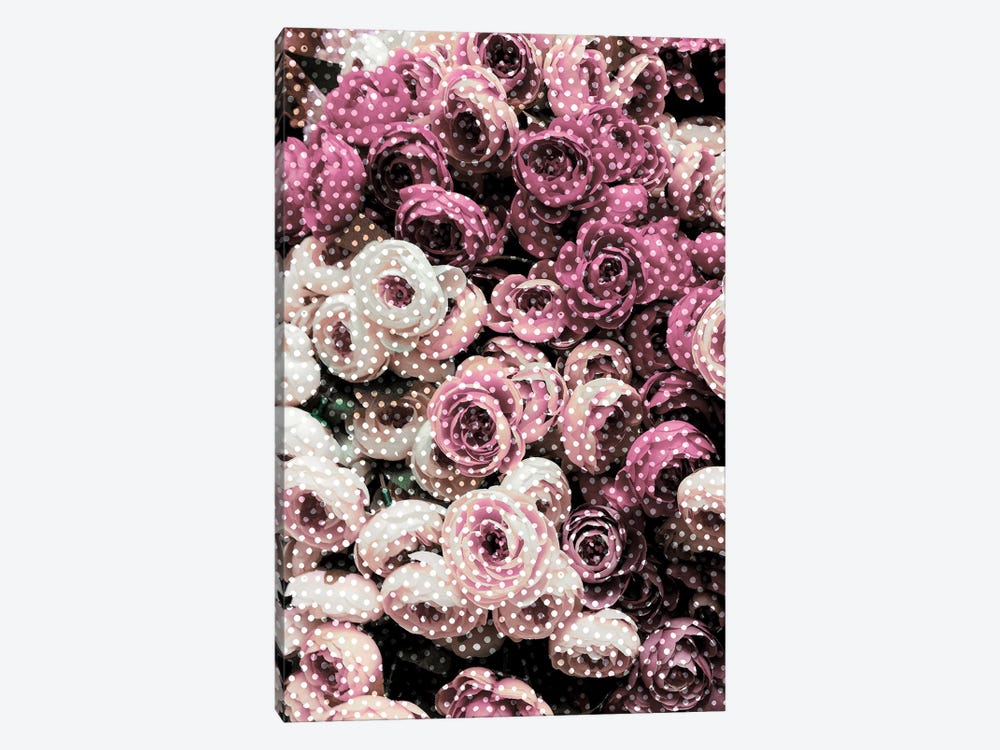 Flowers With Polka Dots by Emanuela Carratoni 1-piece Art Print