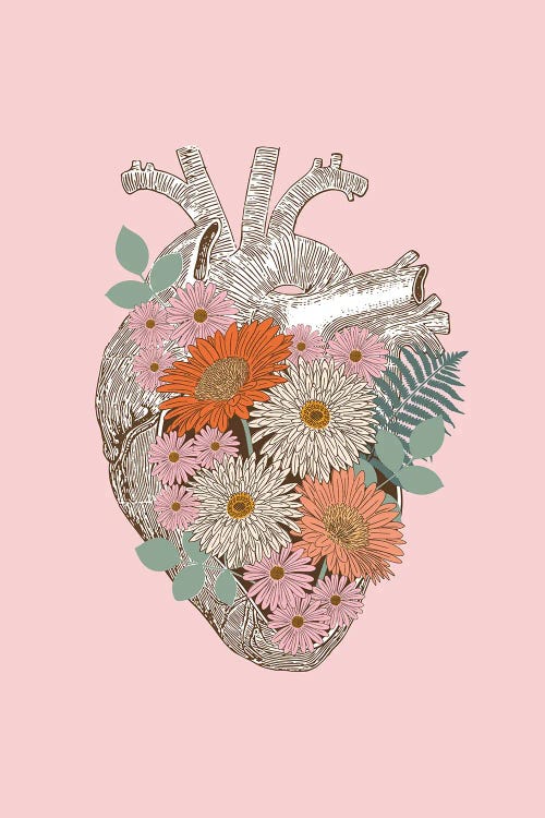 Vintage Floral Heart