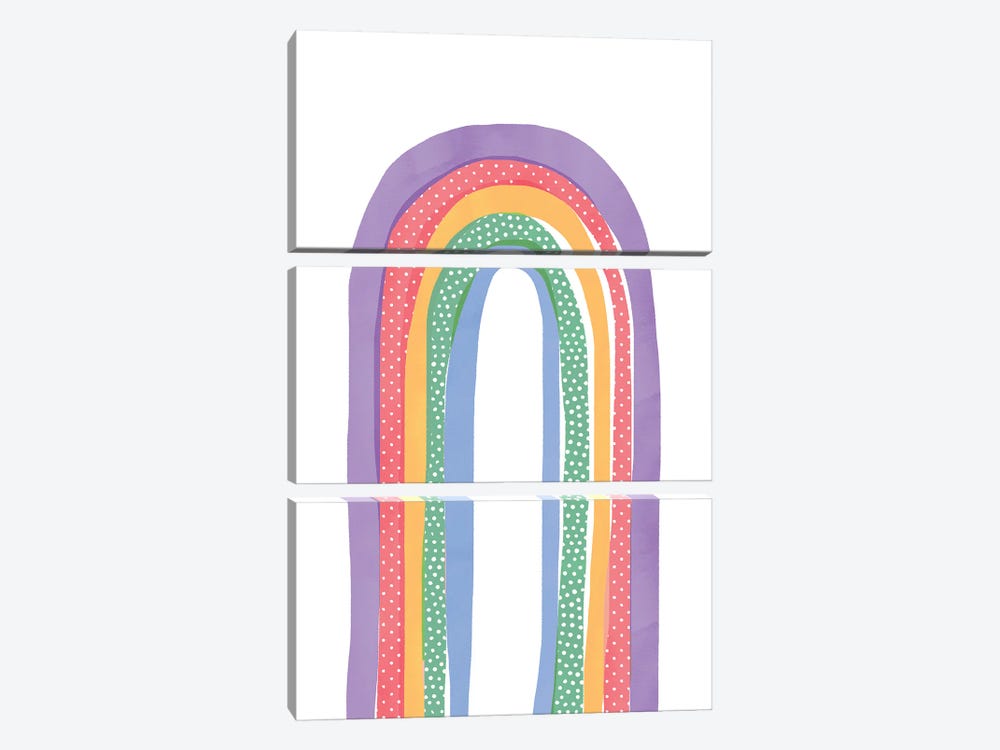 Pride Painted Rainbow by Emanuela Carratoni 3-piece Canvas Art Print