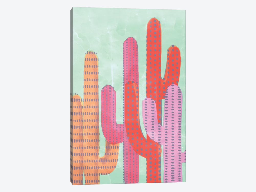 Funny Cactus by Emanuela Carratoni 1-piece Canvas Art Print