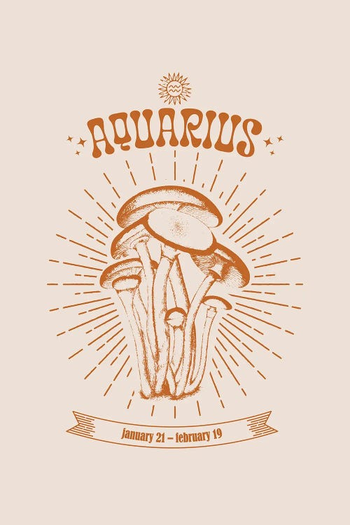 Mushrooms Zodiac Aquarius