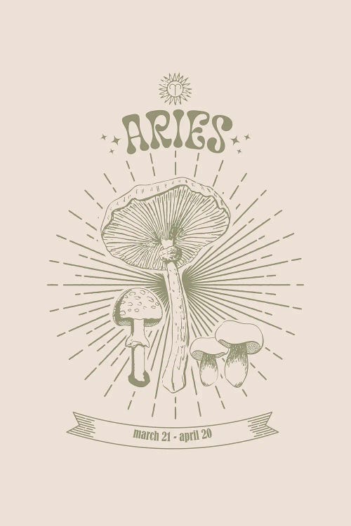 Mushrooms Zodiac Aries