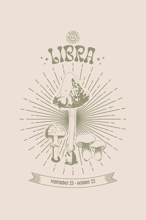 Mushrooms Zodiac Libra