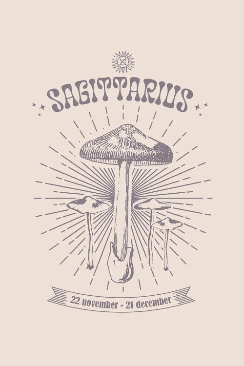 Mushrooms Zodiac Sagittarius