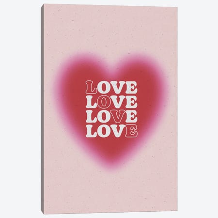 Love Love Love Love Canvas Print #CTI384} by Emanuela Carratoni Canvas Print