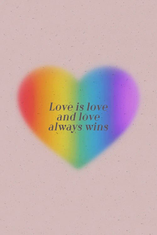Love Always Wins by Emanuela Carratoni wall art