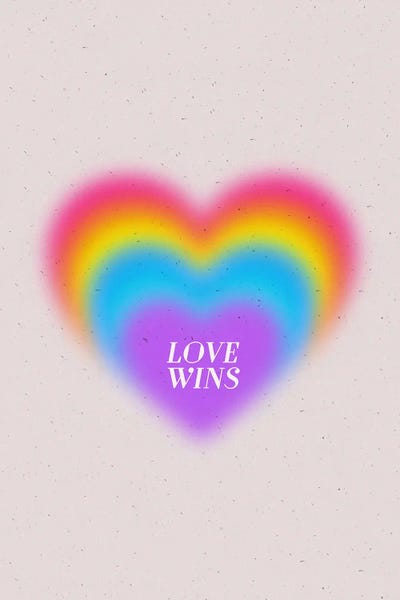 Love Wins by Emanuela Carratoni canvas print