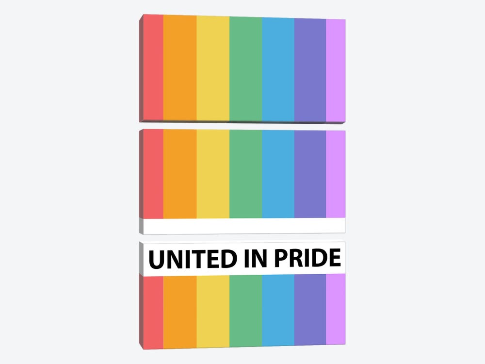 United In Pride by Emanuela Carratoni 3-piece Art Print