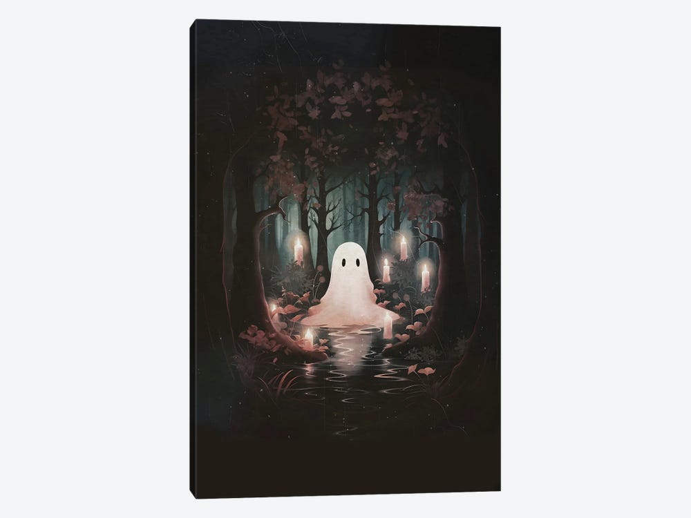Ghost And Candles by Emanuela Carratoni 1-piece Canvas Wall Art