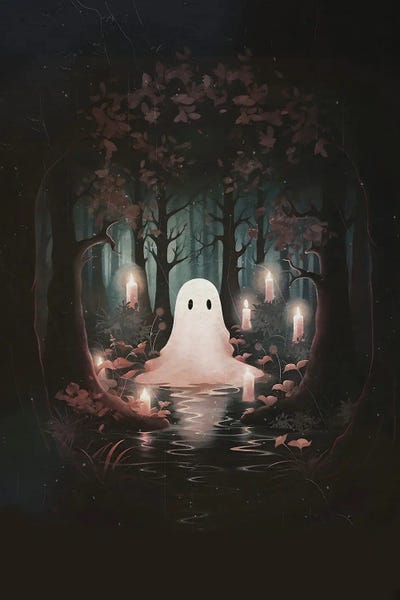 Ghosts: Ghost And Candles by Emanuela Carratoni