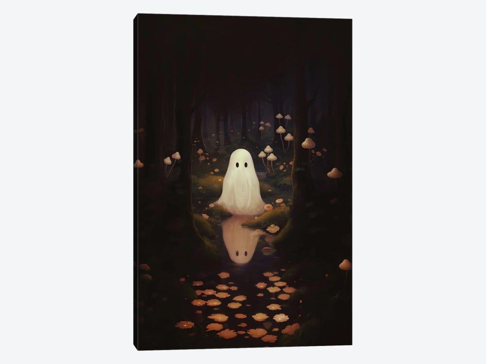 Mushrooms Ghost by Emanuela Carratoni 1-piece Canvas Print