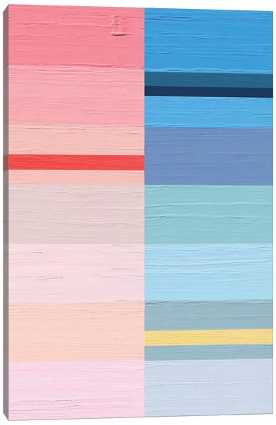 Linear Rainbow I Canvas Art Print - Emanuela Carratoni