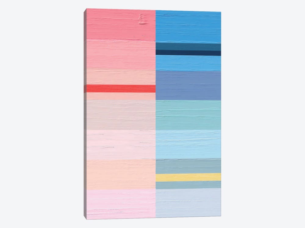 Linear Rainbow I by Emanuela Carratoni 1-piece Canvas Wall Art
