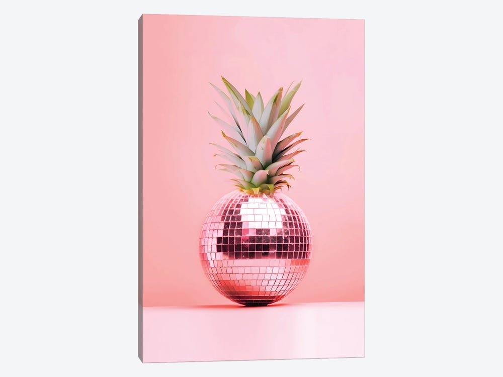 Peach Fuzz Pineapple by Emanuela Carratoni 1-piece Canvas Art Print