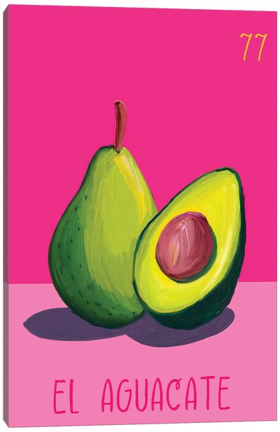 El Aguacate The Avocado Canvas Art Print - Emanuela Carratoni