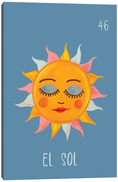 El Sol The Sun Canvas Art Print - Mexican Culture