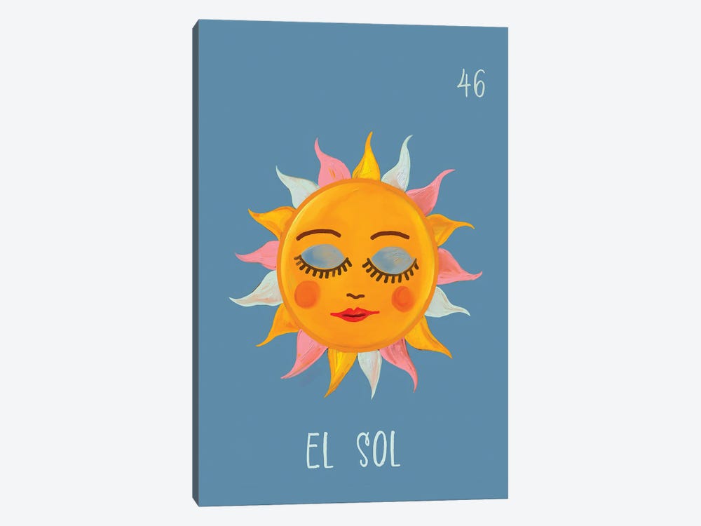 El Sol The Sun by Emanuela Carratoni 1-piece Canvas Print
