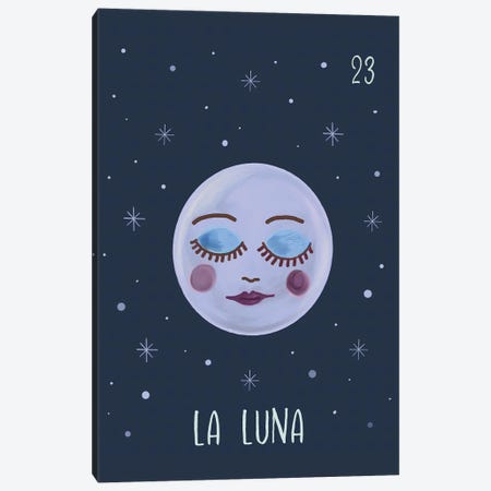 La Luna The Moon Canvas Print #CTI422} by Emanuela Carratoni Art Print