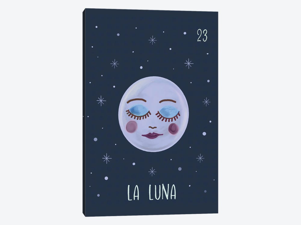 La Luna The Moon by Emanuela Carratoni 1-piece Canvas Print