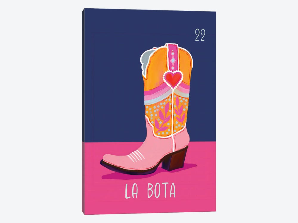 La Bota The Boot by Emanuela Carratoni 1-piece Canvas Wall Art