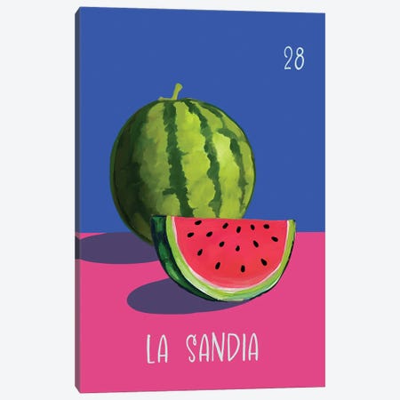 La Sandia The Watermelon Canvas Print #CTI424} by Emanuela Carratoni Canvas Wall Art